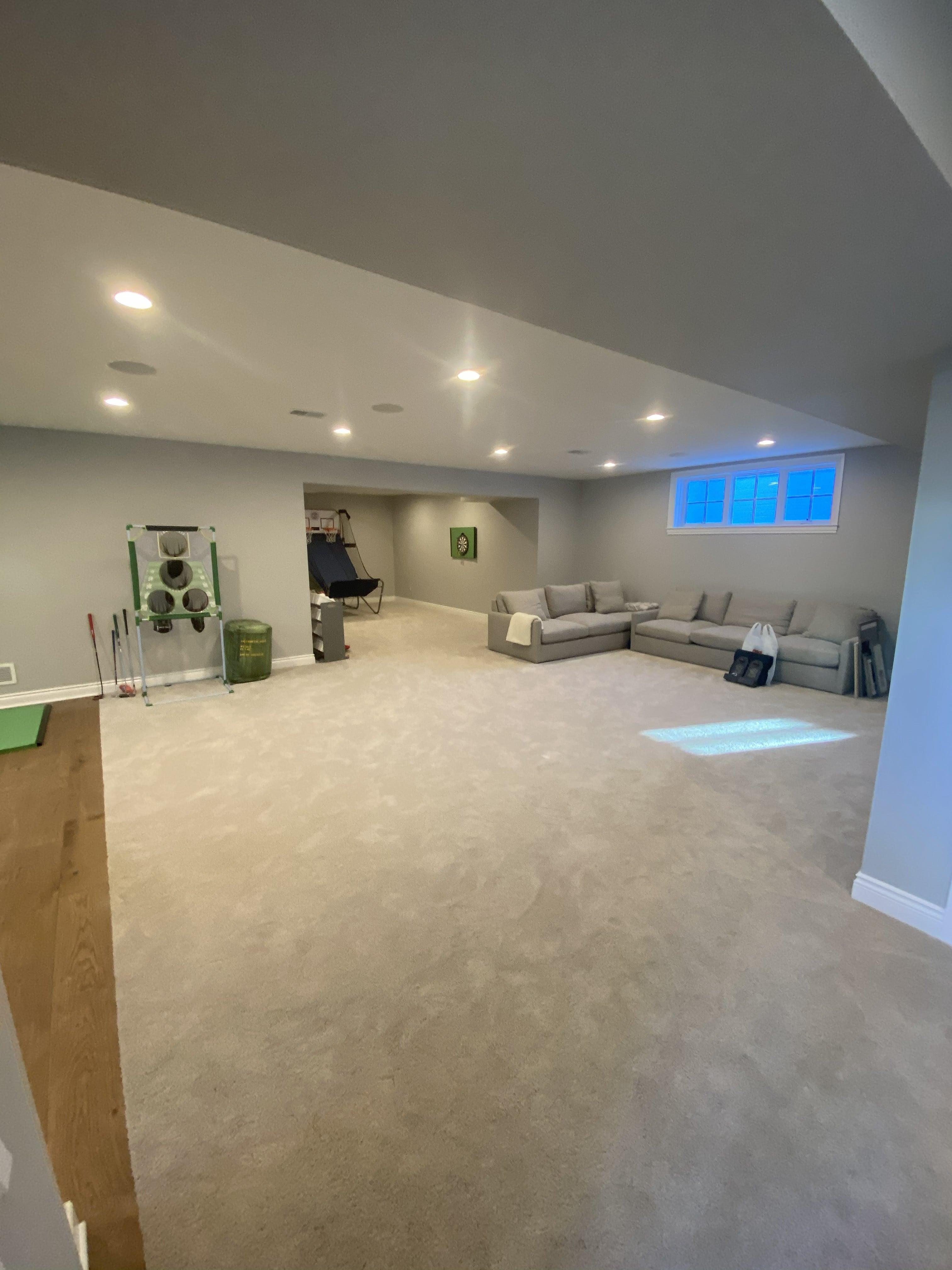 Finished Basement Recreation Room after: JD Contracting LLC, Southeast Michigan